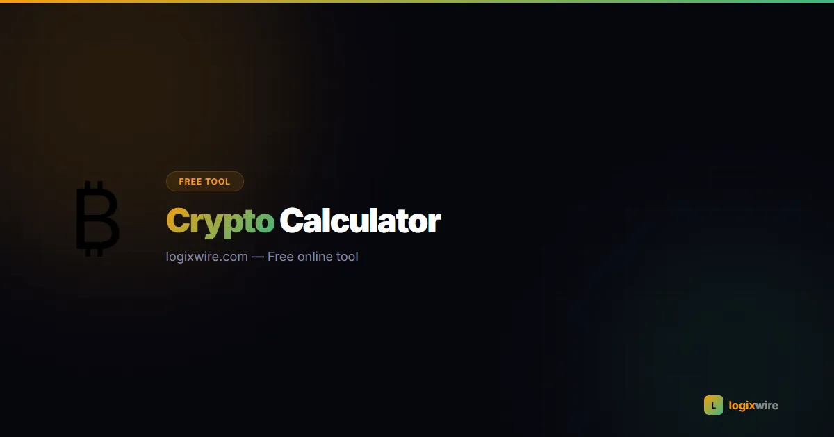 Crypto Investment Calculator — four-tab interface showing ROI, DCA simulator, compound growth, and what-if scenario modes