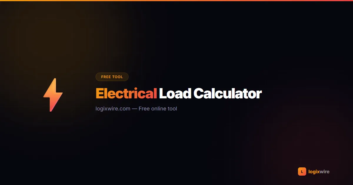 Electrical Load Calculator — size residential service panels per NEC Article 220