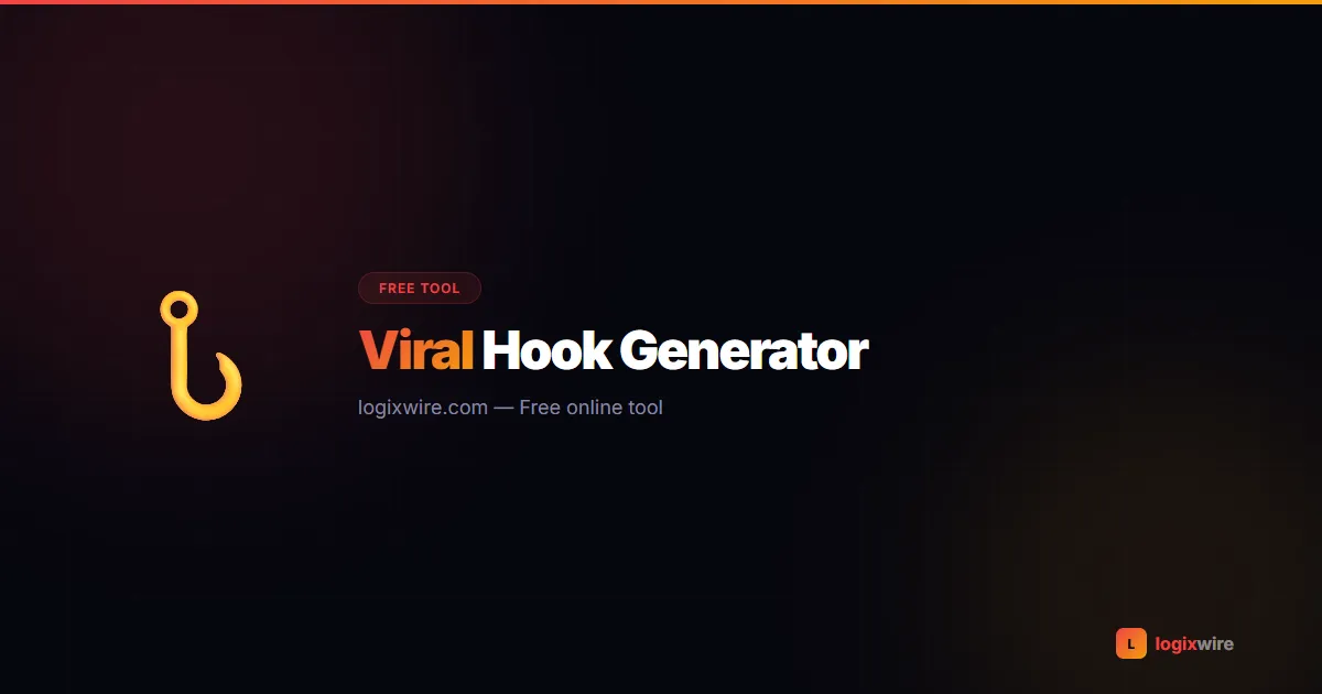 Viral Hook Generator — scroll-stopping openers for TikTok and YouTube with curiosity gap formulas and viral scores